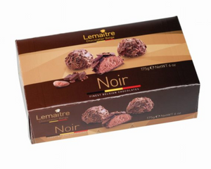 Chocolate "Noir" Truffles with Cocoa Flakes by Lemaître - 175g