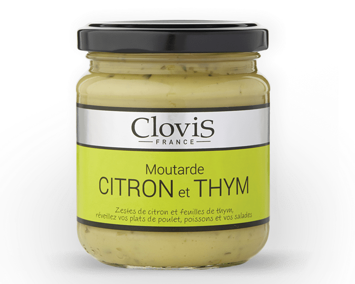 Lemon & Thyme Mustard by Clovis - 200g