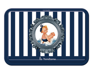 Brittany "Galettes & Palets" Gift Box (Retro Kids Stripes) by La Trinitaine - 300g