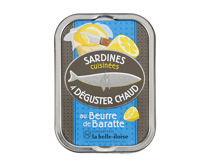 Sardines with Churned Butter (to be served hot) by La Belle-Iloise - 115g